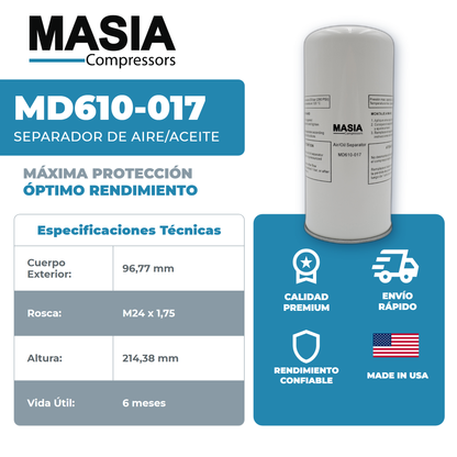 QGS10 8000 Hours Kit de Servicio (2200640815, 6211472650, 6221372850, 146073-001)