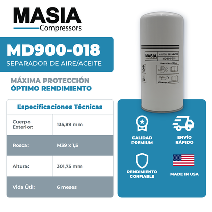 17258112 Filtro Separador Compatible con Alup
