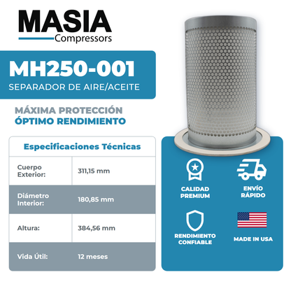 KH250-001 Filtro Separador Keltec Technolab