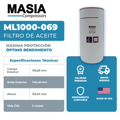 WD13145/16 Filtro de Aceite Compatible con Mann Filter