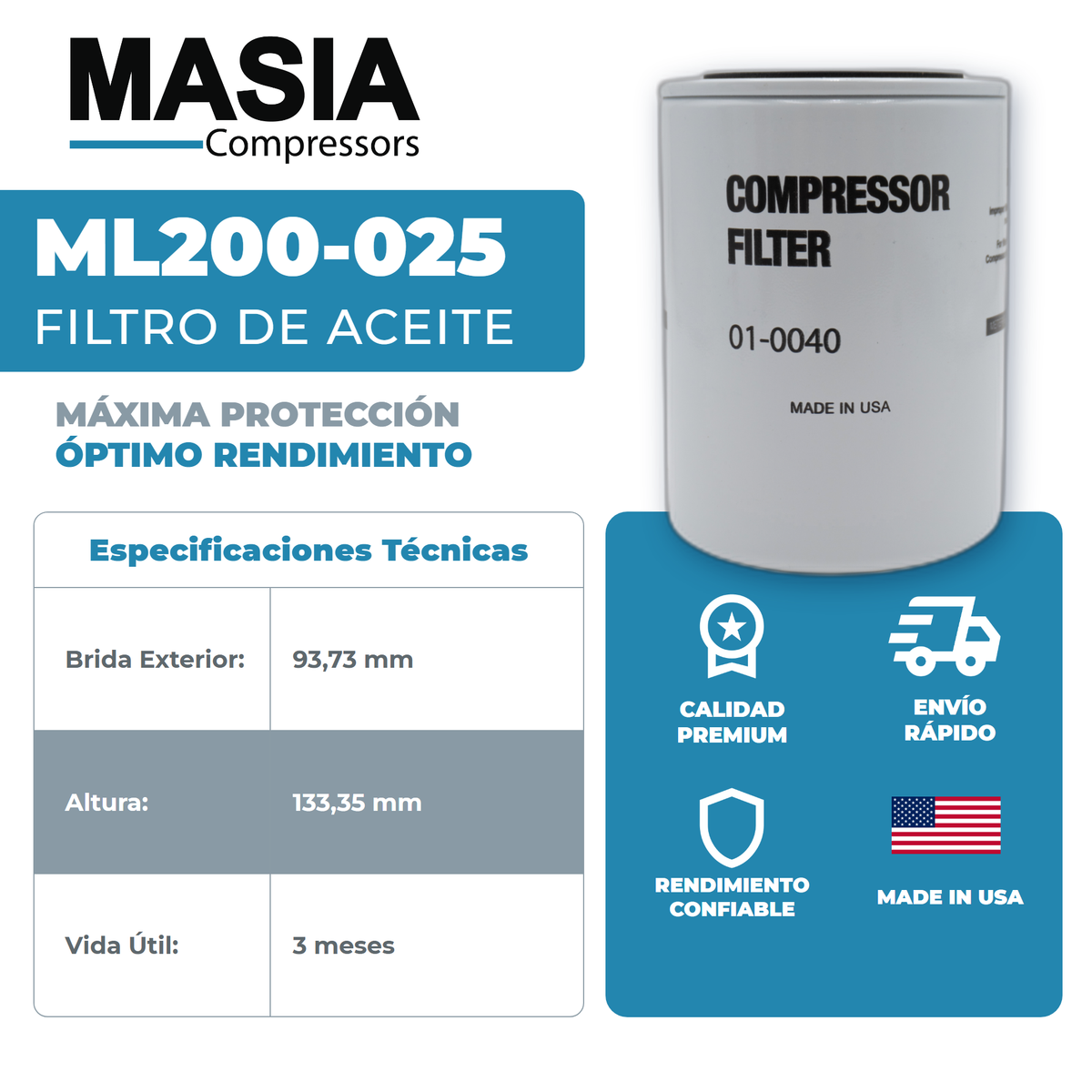 31176020 Filtro de Aceite Compatible con Hitachi