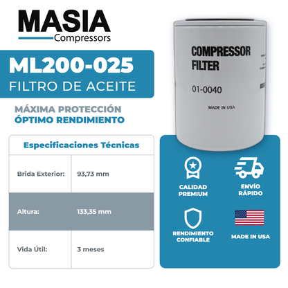 31176020 Filtro de Aceite Compatible con Hitachi