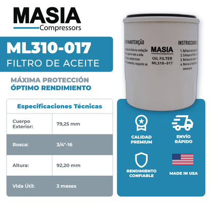 ST-15 Kit de Filtros 4000 Horas (8290014-485, 02250148-779, 88290015-567)