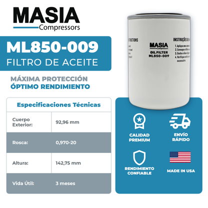 250028-032 Filtro de Aceite Compatible con Sullair