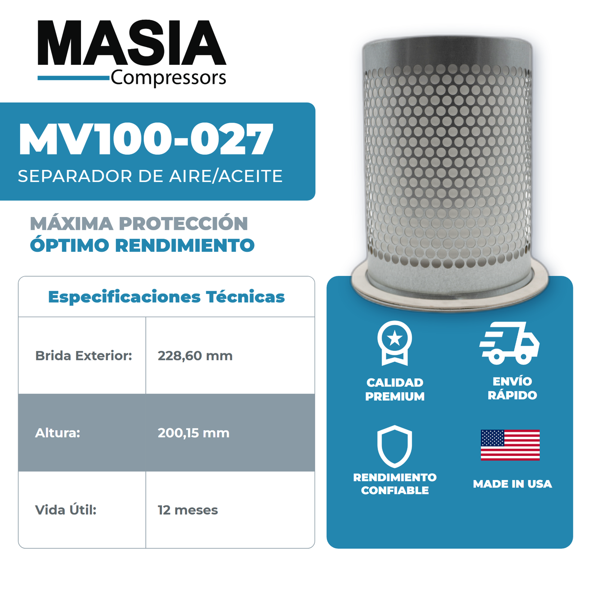 2205-4065-06 Filtro Separador Compatible con Liutech