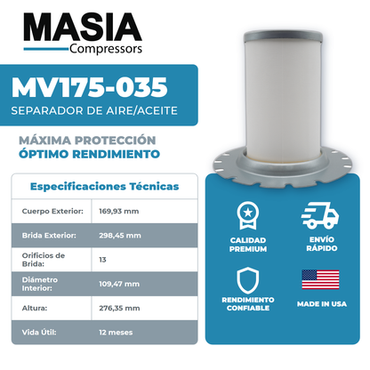 GA-30P FF Kit de Filtros 8000 Horas (1613-7408-00, 1625-7525-00, 1622-5696-00)