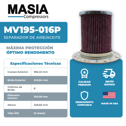 KV195-016P Filtro Separador Keltec Technolab