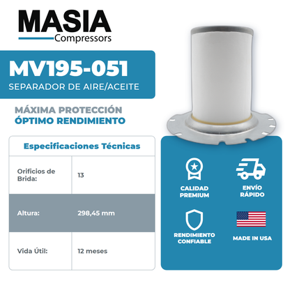 KV195-051 Filtro Separador Keltec Technolab