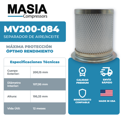 KV200-084 Filtro Separador Keltec Technolab