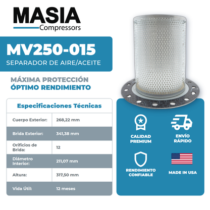 CEJ1012 Filtro Separador Compatible con Chicopee Engineering
