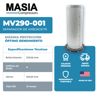 543117-31 Filtro Separador Compatible con Joy