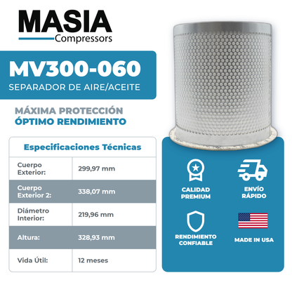 3121525 Filtro Separador Compatible con Mechanequip