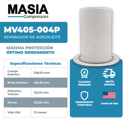 MV405-004P Filtro Separador Masia Compressors