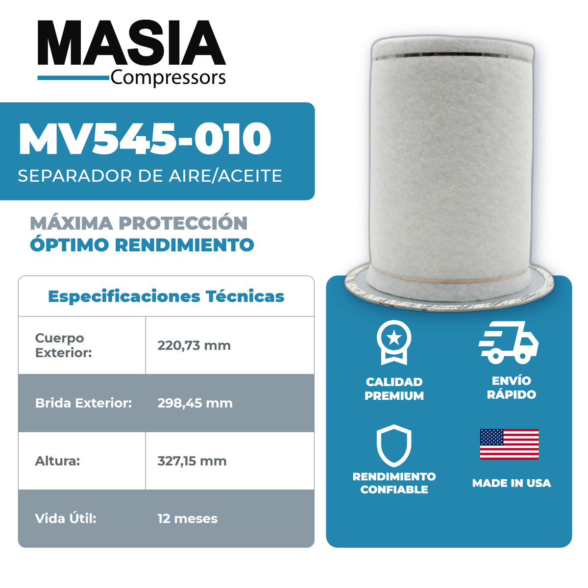 SA-6904 Filtro Separador Compatible con Sakura