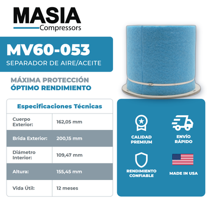 SSR-EP50SE Kit de Filtros 8000 Horas (92889534, 39907175, 54595442)