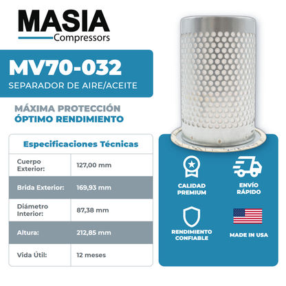 49 001 52 132 Filtro Separador Compatible con Mann Filter