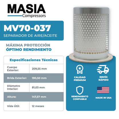 43-889-1 Filtro Separador Compatible con Compair