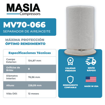 R18210776 Filtro Separador Compatible con Mann Filter