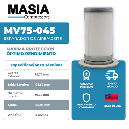 6.3792.0 Filtro Separador Compatible con Kaeser