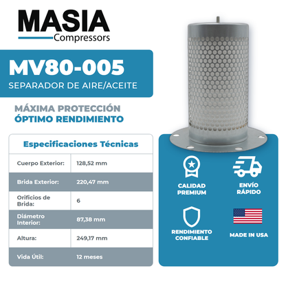 49 001 52 106 Filtro Separador Compatible con Mann Filter