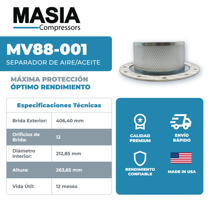 543117-0004 Filtro Separador Compatible con Joy