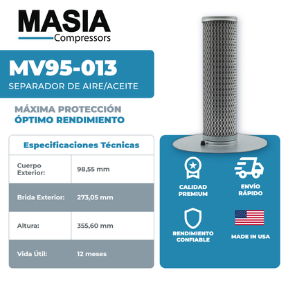 5041115 Filtro Separador Compatible con Mechanequip