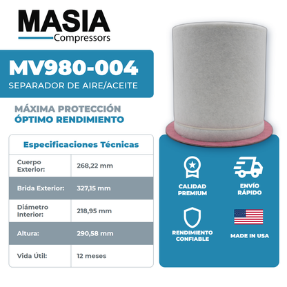 172.9019 Filtro Separador Compatible con Alup