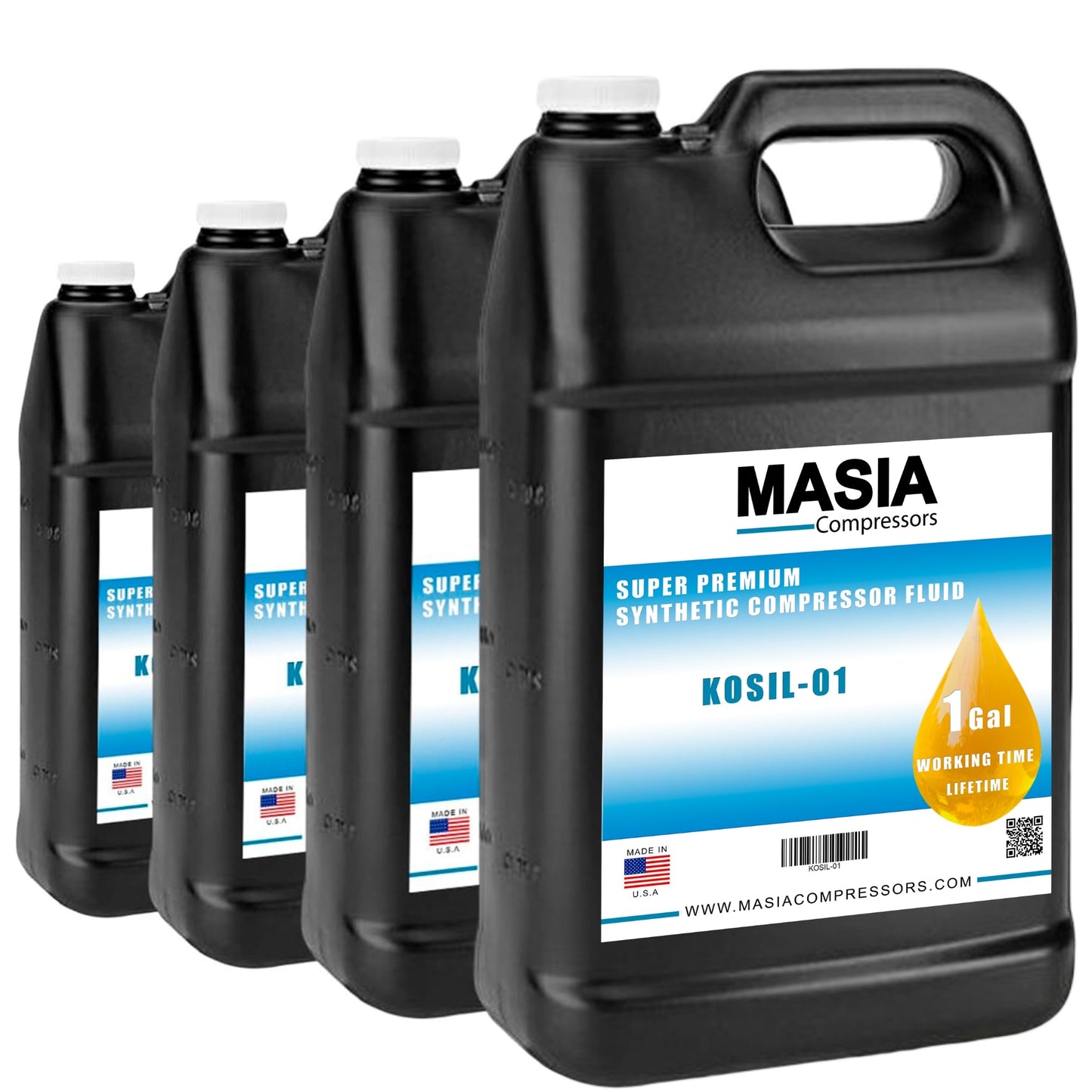 2250051-153 Lubricante para Compresor Compatible con Sullair-4 gal