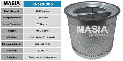 KV320-008 Filtro Separador Keltec Technolab