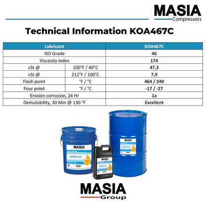 Aceite Kaeser 9.5409.1 Base Pao Cubeta 5 Galones